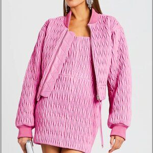 NWT $1298 Retrofete Morgana Embellished Leather Jacket